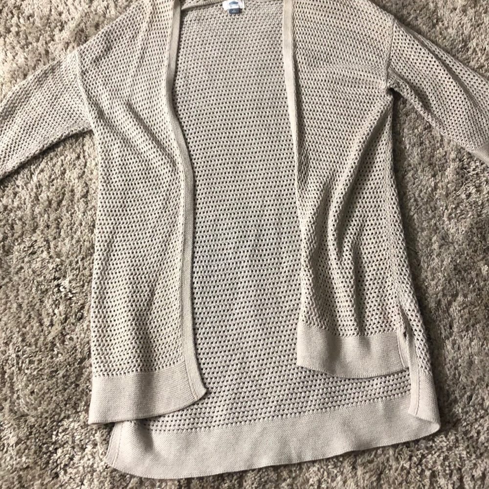 Tan knit cardigan